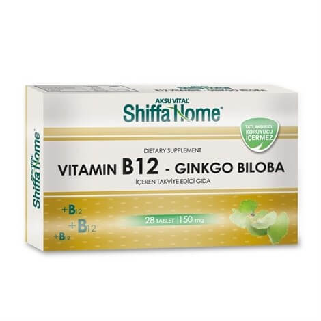 Aksu Vital Shiffa Home Vitamin B12 - Ginkgo Biloba Tablet