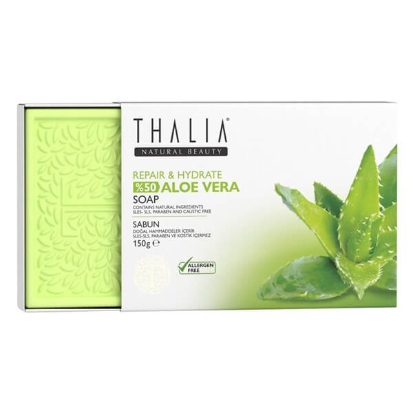 Thalia Aloe Vera Onarıcı ve Nemlendirici Doğal Sabun 75 gr x 2