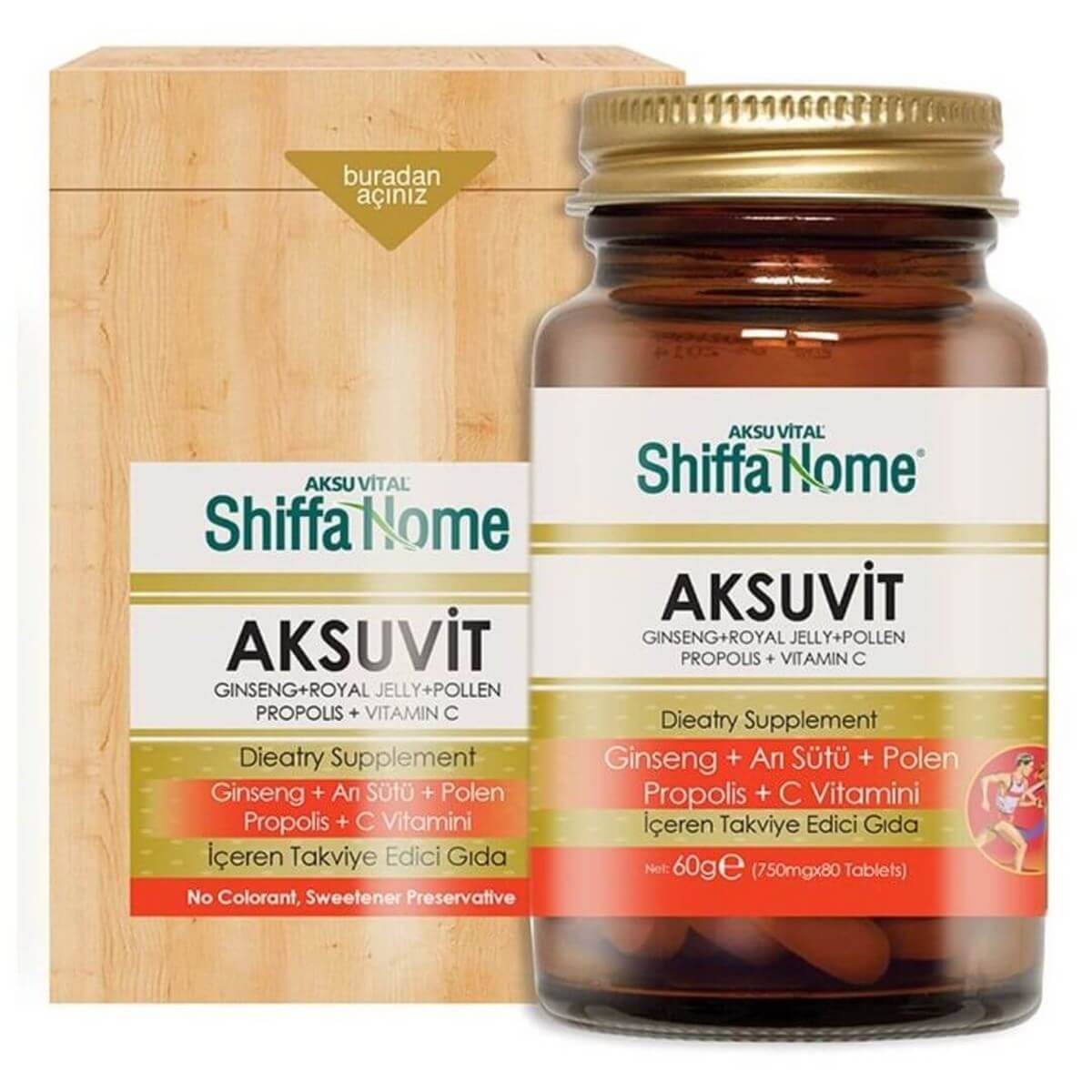 Aksu Vital Shiffa Home Aksuvit Tablet Tahta Kutu - 80 X 750 mg