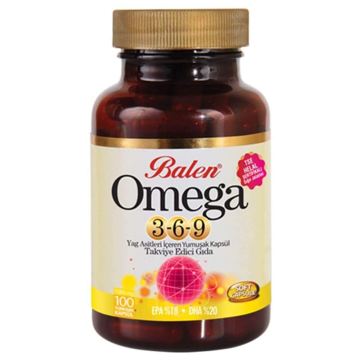 Balen Omega 3-6-9 Yumuşak Kapsül - 100 Kapsül X 1585 mg