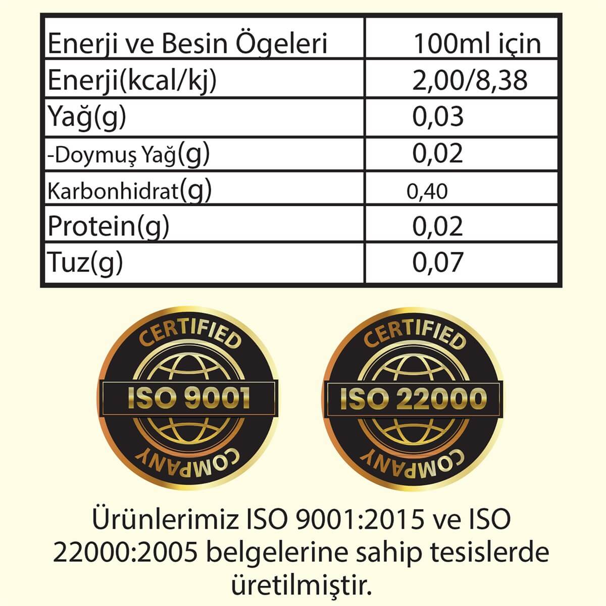 Hanzade Bitkisel Üzüm Sirkesi 500 ml